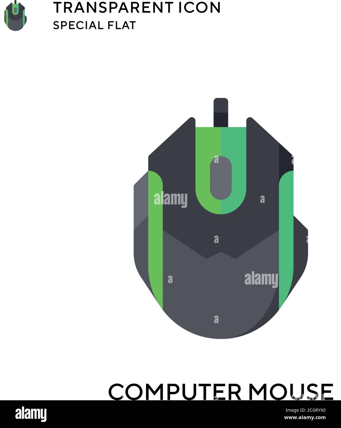 Computer mouse vector icon. Flat style illustration. EPS 10 vector ...