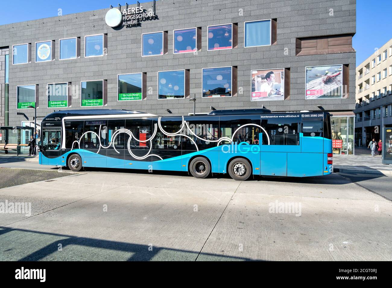 Keolis allGo MAN Lion’s City bus in Almere, The Netherlands. Stock Photo