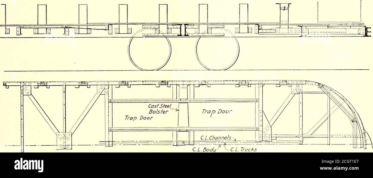 Electric railway journal . PUBLIC SERVICE OPEN-BENCH CAR—FRONT VIEW  collisions and to stiffen the frame generally. The otherside of the truss  is a Z-bar, 3 1/16 in. x 4 in. x