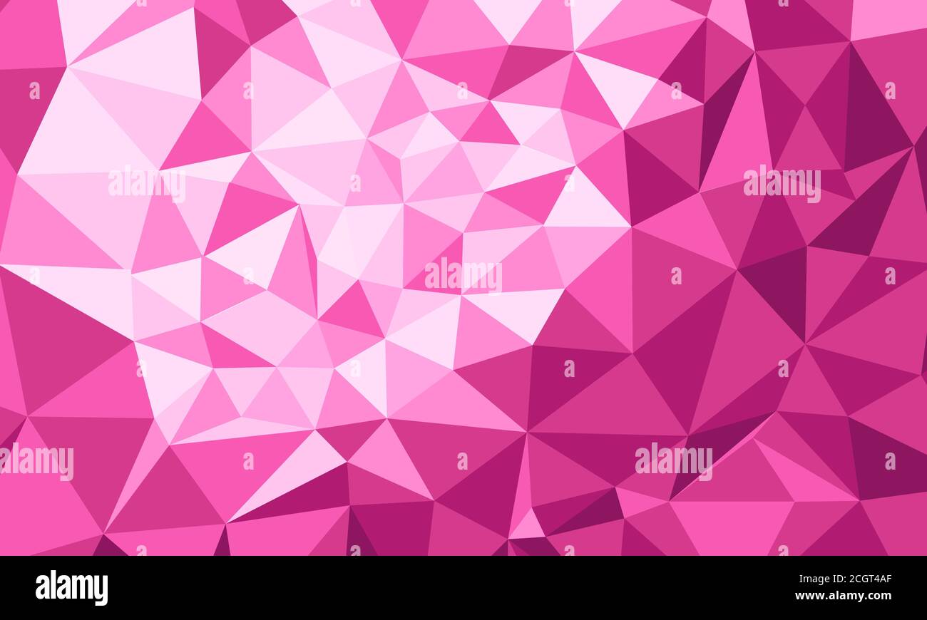 Polygonal pink background Stock Vector
