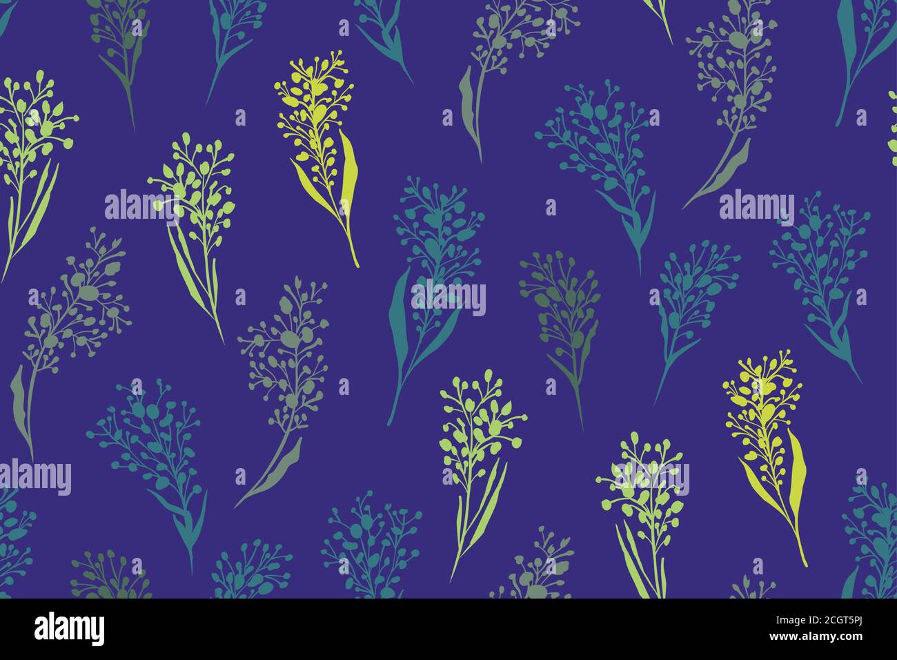 Floral seamless background pattern. Colorful spring flowers hand drawn ...