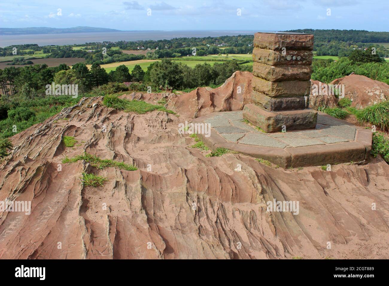 National Trust's Thurstaston Common Nature Reserve with views across