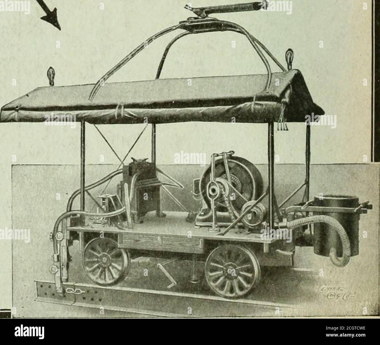 . Electric railway review . A Portable Bonding Car that will save a sum