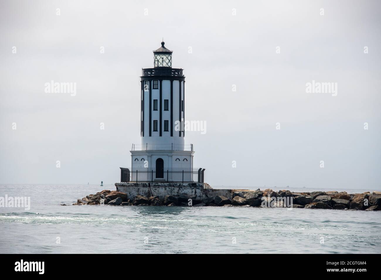 Angels Gate Lighthouse Entrance to Port of Los Angeles, San Pedro