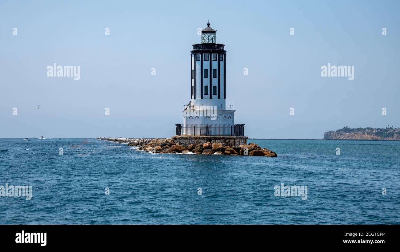 Angels Gate Lighthouse Entrance to Port of Los Angeles, San Pedro