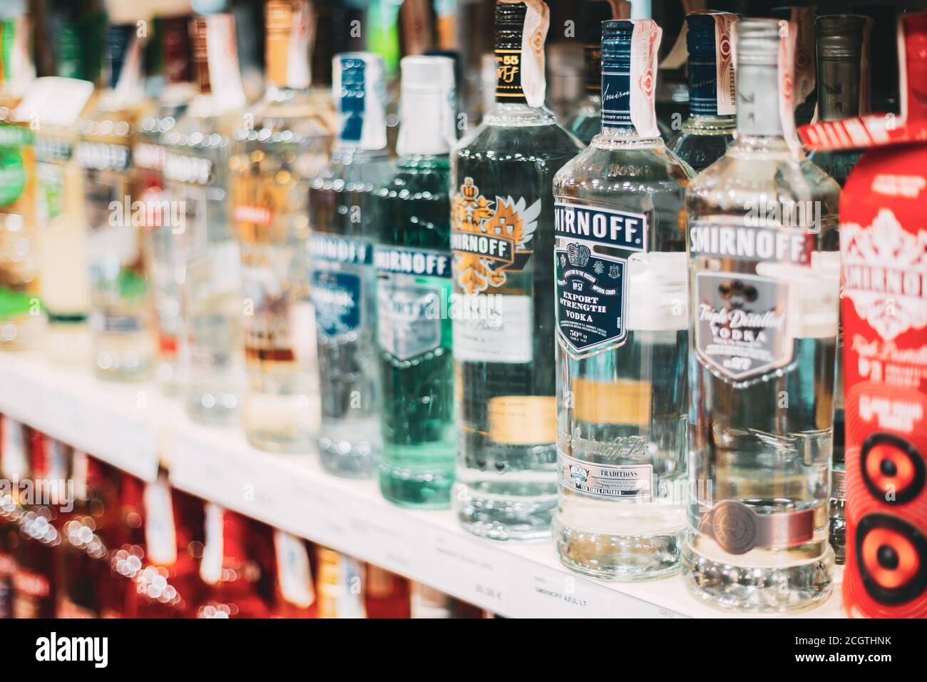 Smirnoff vodka bottle hires stock photography and images Alamy