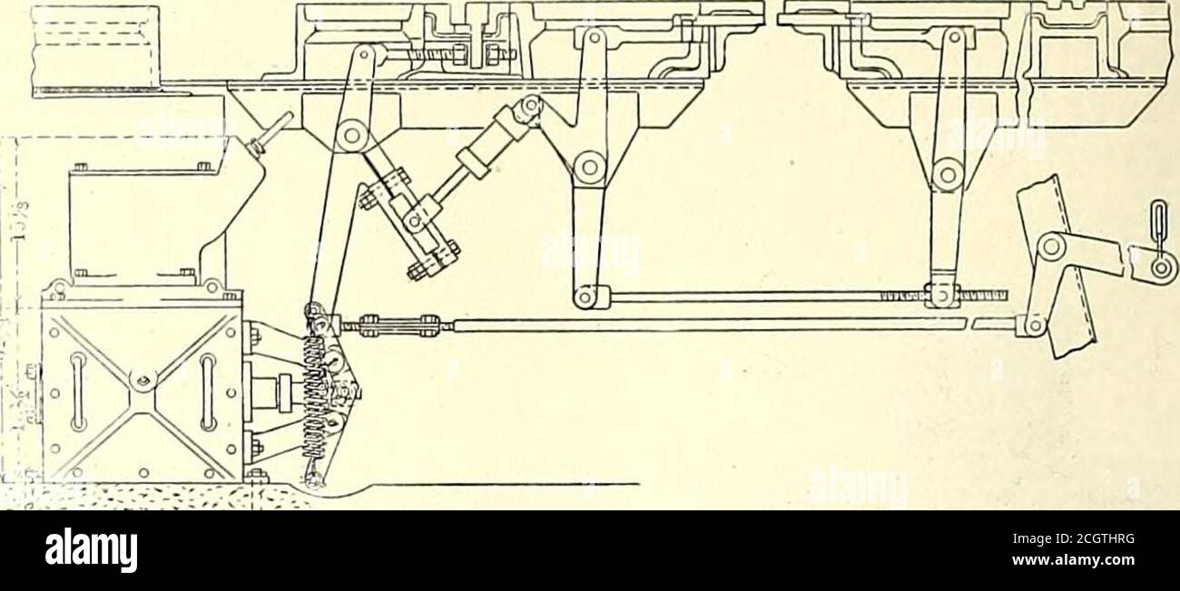 . Electric railway journal . in operating cost. Quickercar movement is permissible through an arrangement whichpermits the towerman to send two, three or four cars tothe crossing at once, merely by touching some buttons,whereas a flagman would have to wave each car separ-ately. Greater reliability is attained by an interlock, whichprevents the towerman from making a mistake, while aflagman is liable to signal forward several cars to a pointwhere they may collide, or else the motorman may errin reading the flag signals. As to the saving in operatingcost, it has been found that one man can now c Stock Photo