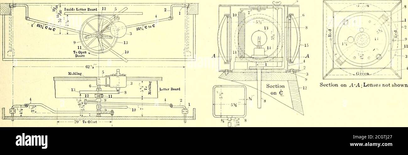 Electric railway journal . Plan FIGS. 4 AND 5 WEST PENN RAILWAYS  LIGHT-WEIGHT, LARGE-CAPACITY, CENTER-ENTRANCE INTERURBAN CAR .ft??...  Section on A-A □ Lenses not shown 20 To Onset FIG. 6—LAYOUT OF