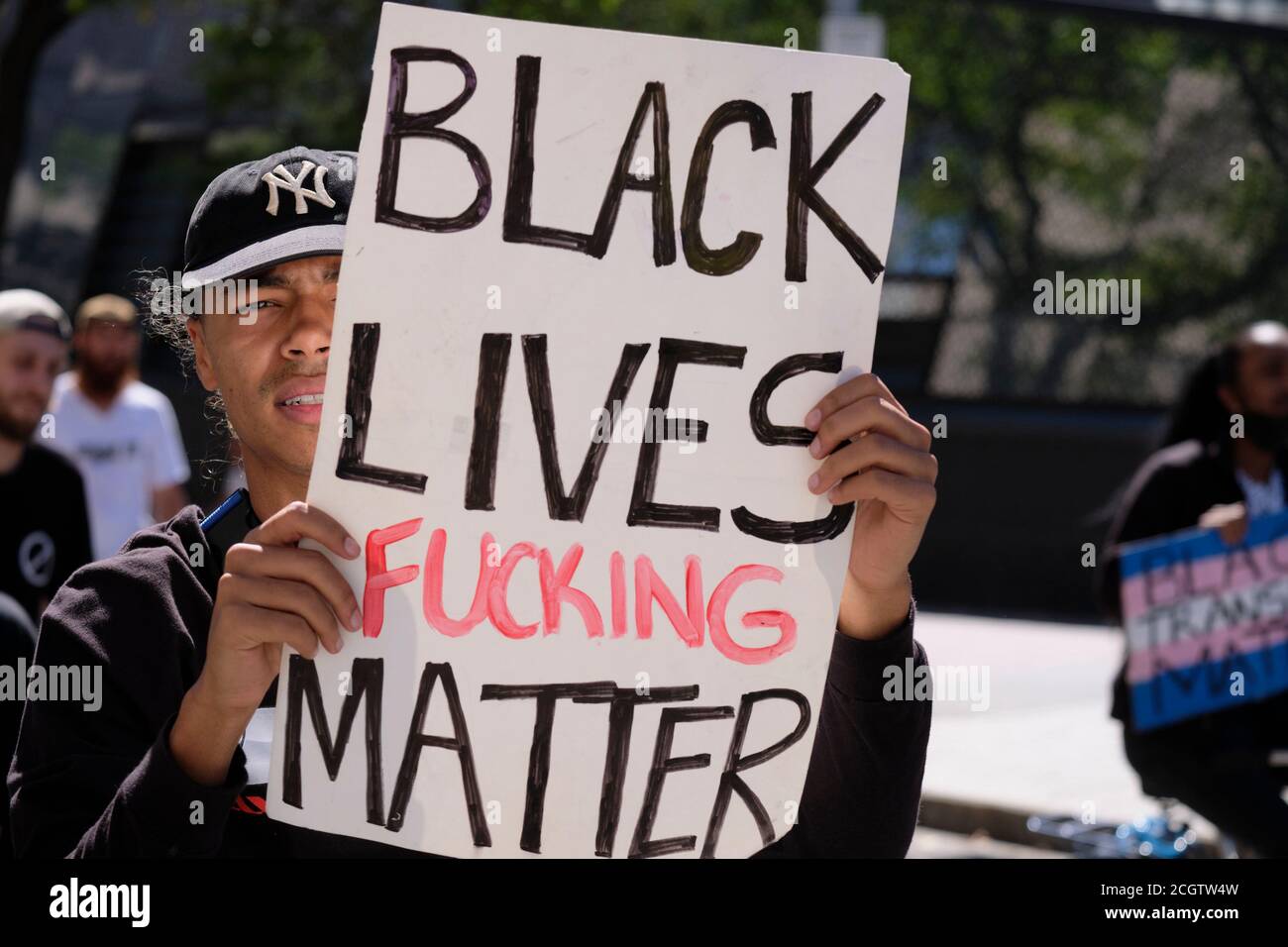 Ottawa, Canada. September 12th, 2020. About one hundred people take to the street of Ottawa on their skateboards and roller blades for “Skate for Black Lives”, a solidarity skate session for the Black Lives Matter movement. The skate took them through the streets of the city, with a moment of silence taken on Parliament Hill Stock Photo