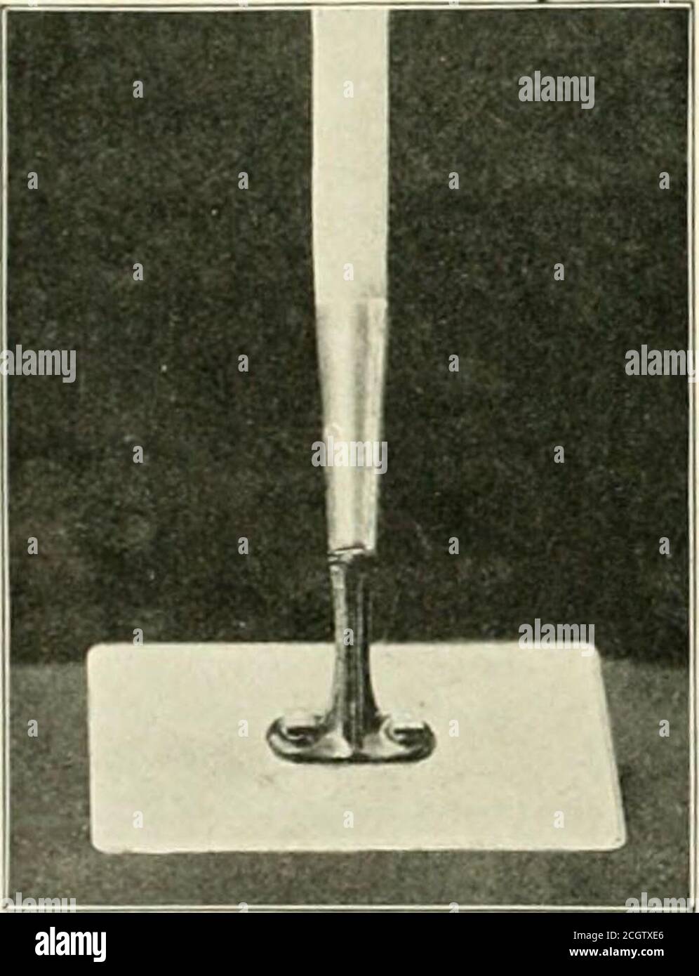 . The street railway review . ly used for remov-ing grass and weedsBLLNDEW, WEEDING HOE. f^m the track is a shov- el to which there are several objections. The work is verysevere because it must be done in a stooping posture, and theshovel blade is usually dull. On some railroads a specially de-signed tool is used for this purpose and the accompanying illus-tration, for which we are indebted to the Railway and Engi-neering Review, shows a hoe devised by Mr. E. C. Blundell,roadmaster of the Chicago. St. Paul, Minneapolis & Omaha Ry.The hoe consists of a rectangular, oil-tempered steel blade, 9x Stock Photo