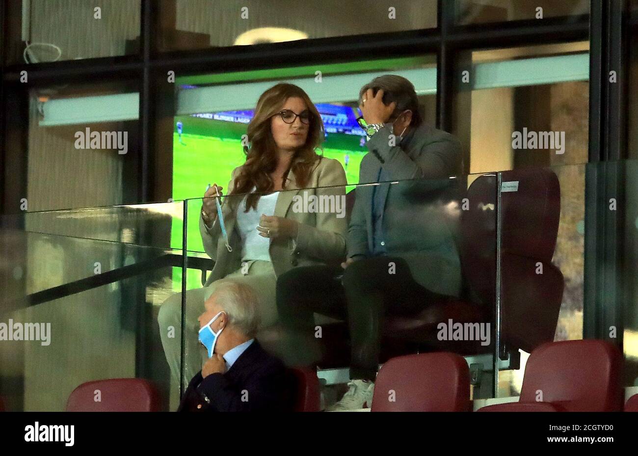 West Ham United Vice chairman Karren Brady left In The Stands During west-ham-united-vice-chairman-karren-brady-left-in-the-stands-during