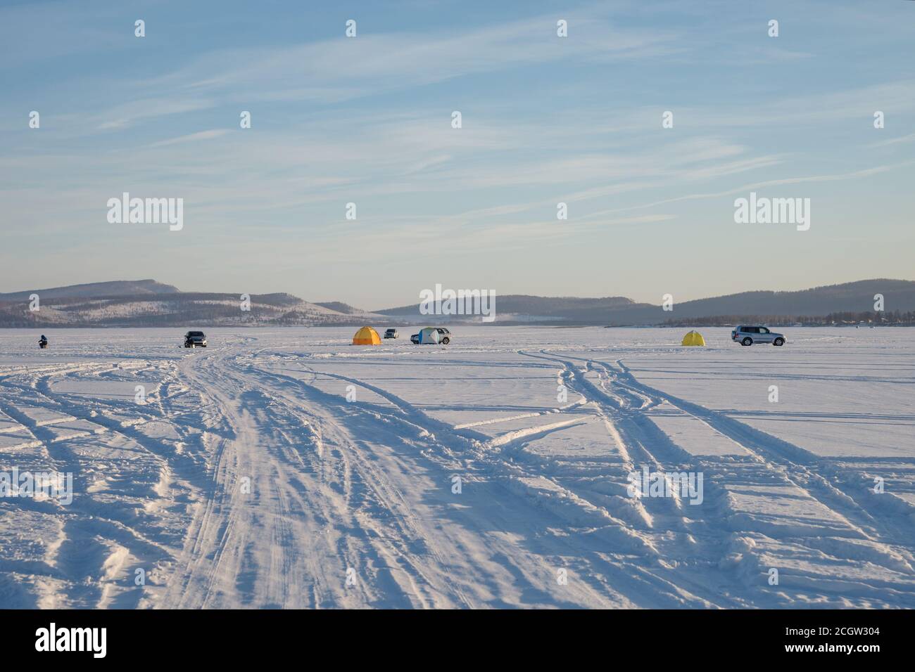 Tracks fisher in winter snow hi-res stock photography and images - Alamy