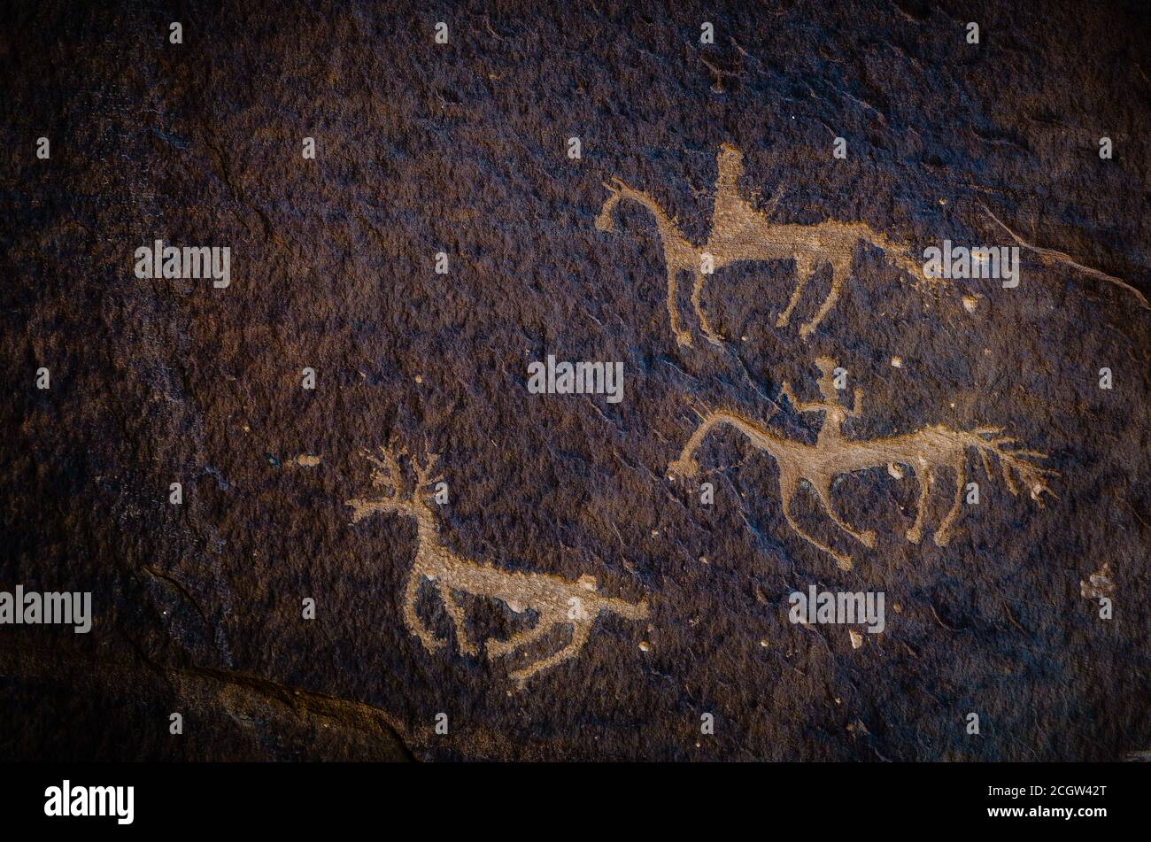 Petroglyph in Canyon de Chelly. Arizona Stock Photo Alamy