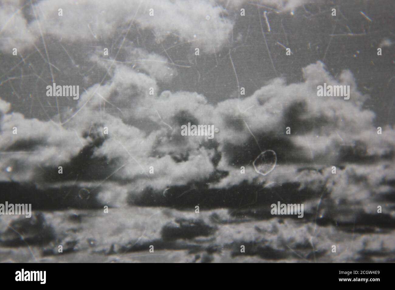 Fine 70s vintage black and white photography of a cloudy and overcast ...