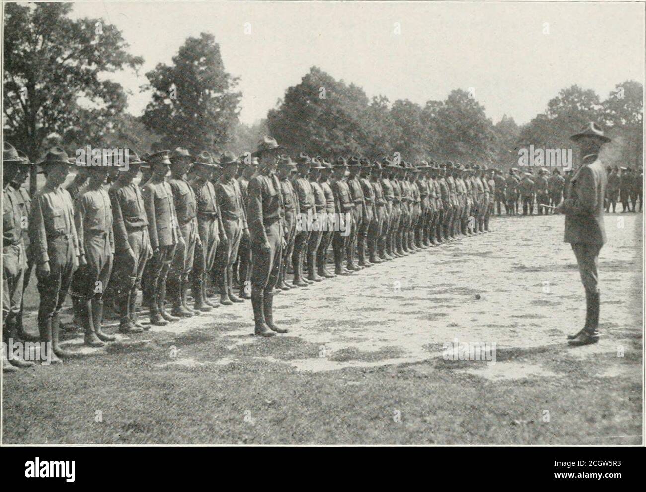 . The history and achievements of the Fort Scheridan officers' training camps . Colonel, I 1th Cavalry, commanding. The receiving line consisted of the officers and civilians on the platform. TUESDAY, AUGUST 7TH Companies 7, 8, 9, 10, Battery 3, 10th Regiment; Companies 1, 2, 3, 4,I 1 th Regiment. Presiding, Hon. John E. Wilder. On platform: Colonel, staff, speakers and commanding officers of abovenamed companies, secretary Y. M. C. A. and chaplains. Addresses, Hon. John E. Wilder, Col. William J. Nichlson, 1 1th Cavalry,commanding. Music, Madame Beriza. Receiving line consisting of occupants Stock Photo