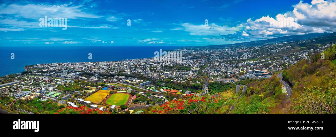 City of SaintDenis, capital of Reunion Island Stock Photo Alamy