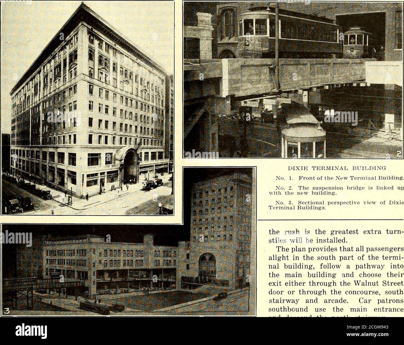 . Electric railway journal . n Two Levels THE Dixie Terminal Building