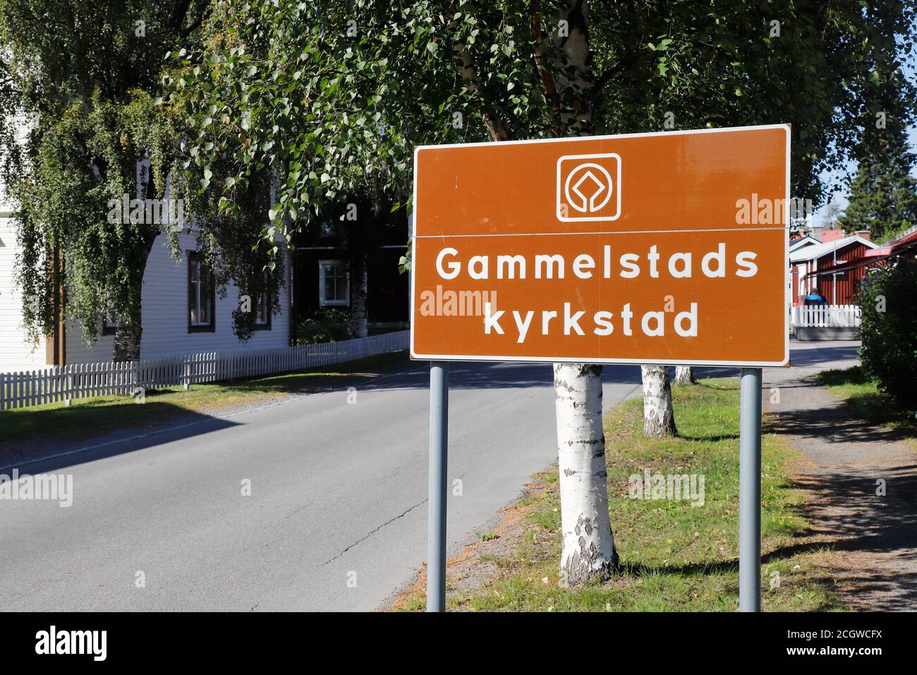 Gammelstad, Sweden - August 21, 2020: The Gammelstad church town UNESCO world heritage site near Lulea. Stock Photo