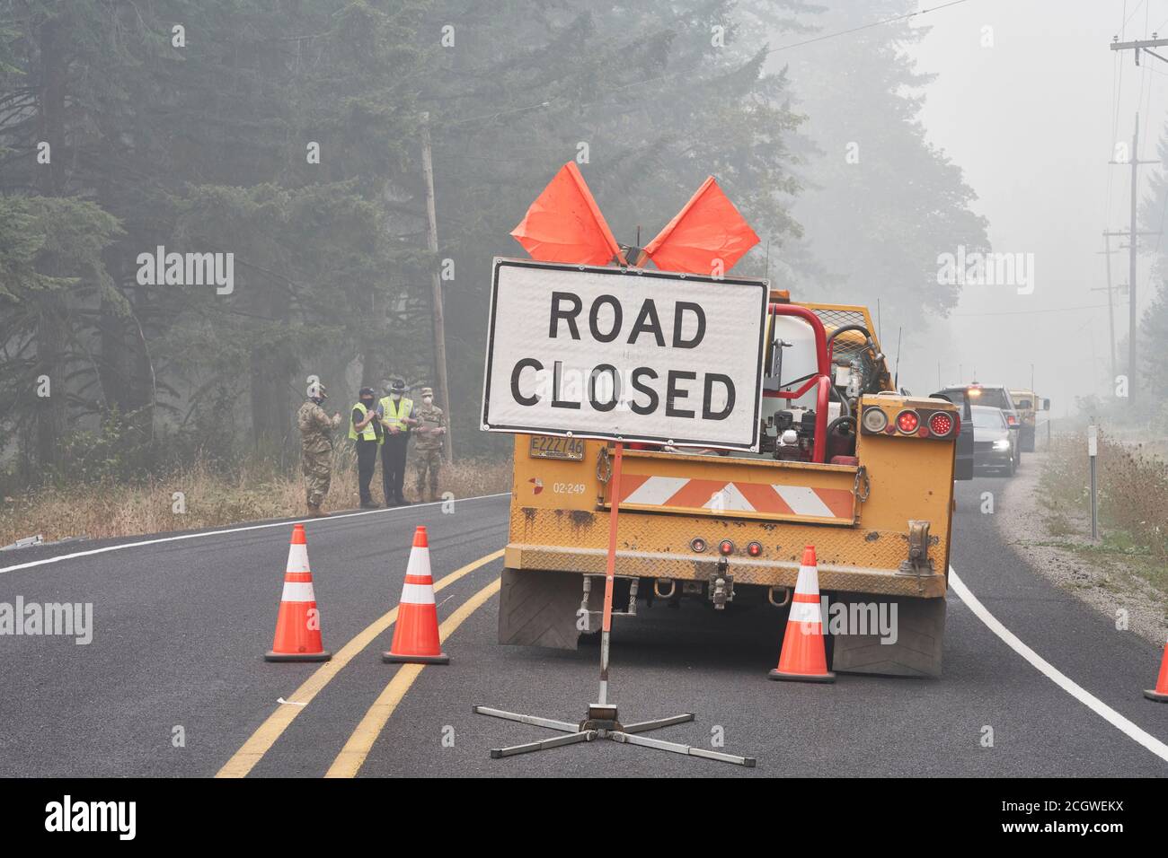 Lyons, Oregon, USA. 11th Sep, 2020. As fire crews continue to battle