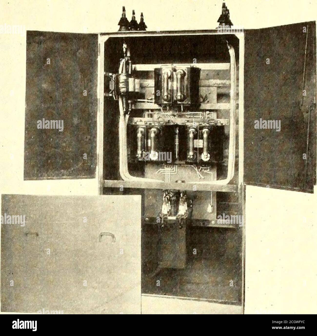 . Electric railway journal . transmission line, the outdoor power