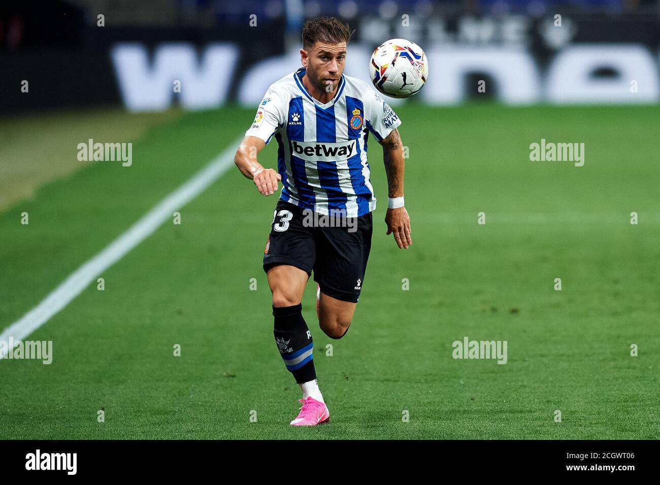 Barcelona, Spain. 12th Sep, 2020. Adrian Embarba during the Liga SmartBank match between RCD Espanyol and vs Albacete Balompie at RCD Stadium on September 12, 2020 in Barcelona, Spain. Credit: Dax Images/Alamy Live News Stock Photo