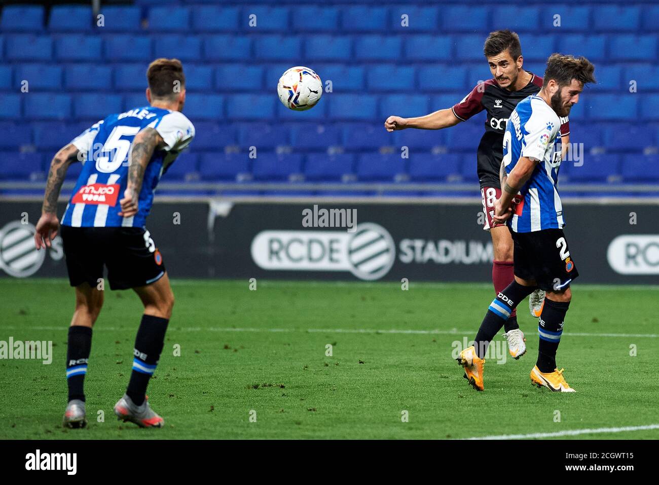 Barcelona, Spain. 12th Sep, 2020. Fuster during the Liga SmartBank match between RCD Espanyol and vs Albacete Balompie at RCD Stadium on September 12, 2020 in Barcelona, Spain. Credit: Dax Images/Alamy Live News Stock Photo