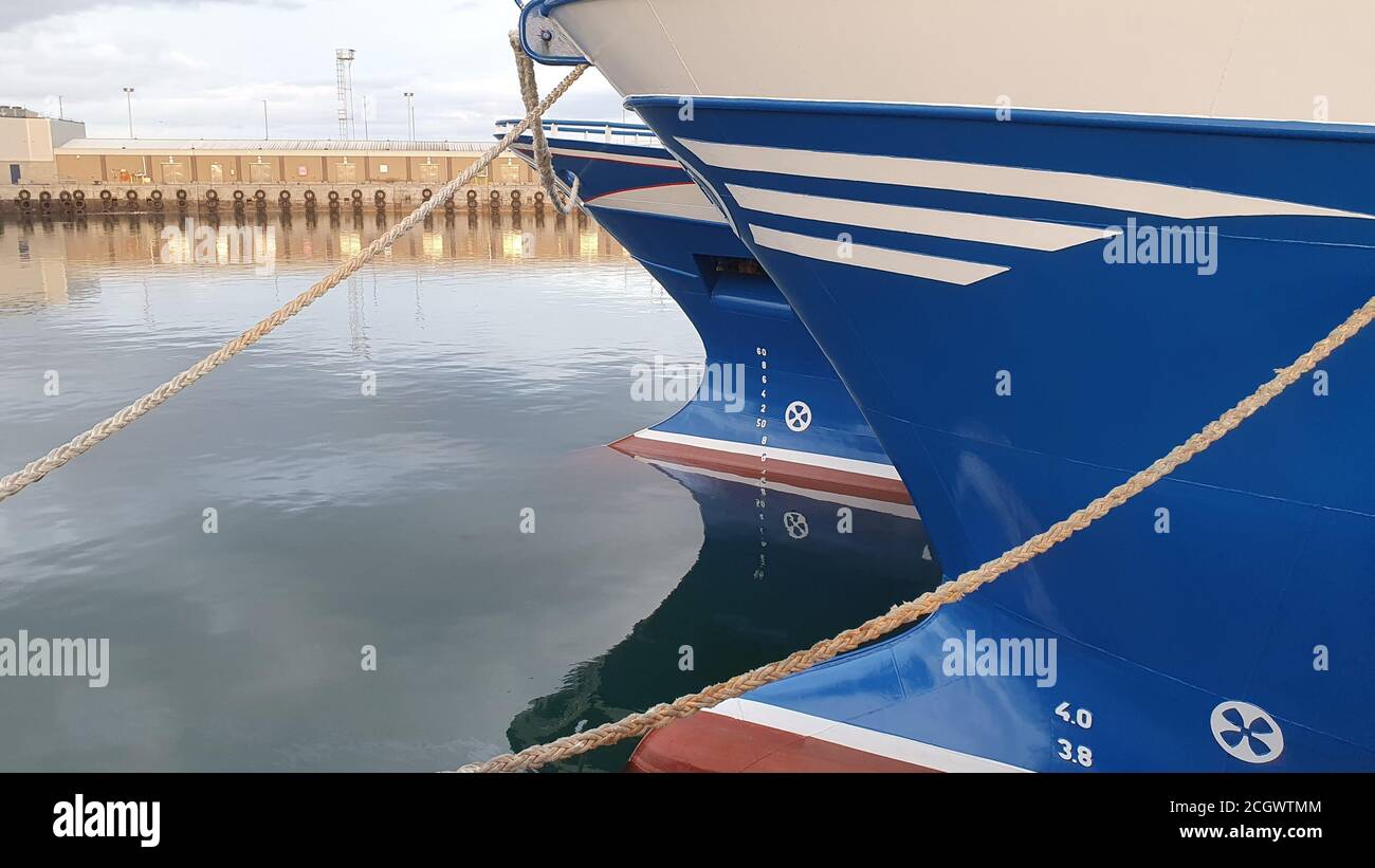 Peterhead harbour Stock Photo