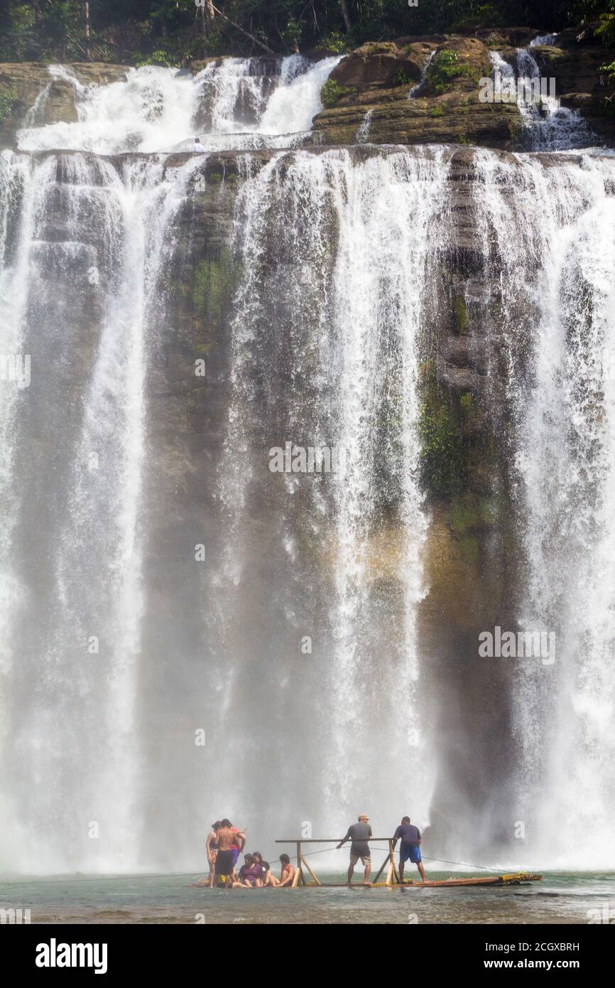 Tinuy-an Falls in Surigao del Sur, Philippines Stock Photo