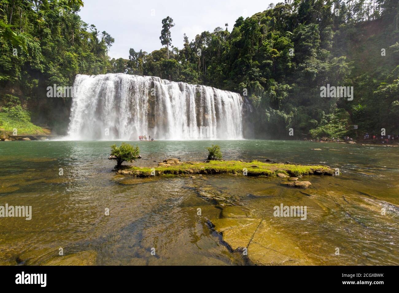 Tinuy-an Falls in Surigao del Sur, Philippines Stock Photo
