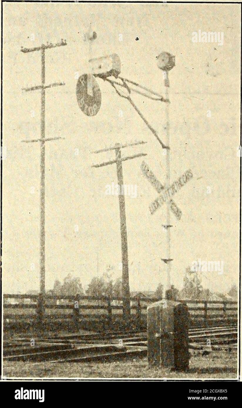 . Electric railway journal . lt heads, pins, stanchions, etc., and nearly 200different products have been made by this machine. The single lever, which controls all of the operationsof the machine, is fitted with a safety-locking device.This prevents accidents due to the impossibility of oper-ating the machine unless the lock is released. Thethrottle valve is of the balance spool type. The hammercylinder is an improved valveless type. This construc-tion permits the free-moving hammer to deliver fast andpowerful blows against the end of the dolly, upsettingthe steel and so forming the bits and Stock Photo