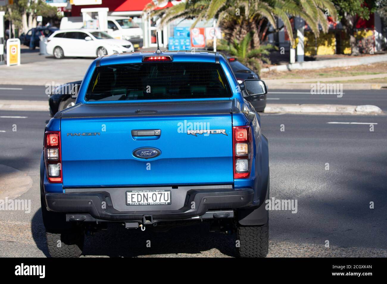 Ford Ranger Raptor rugged ute utility truck in Sydney,NSW,Australia Stock Photo