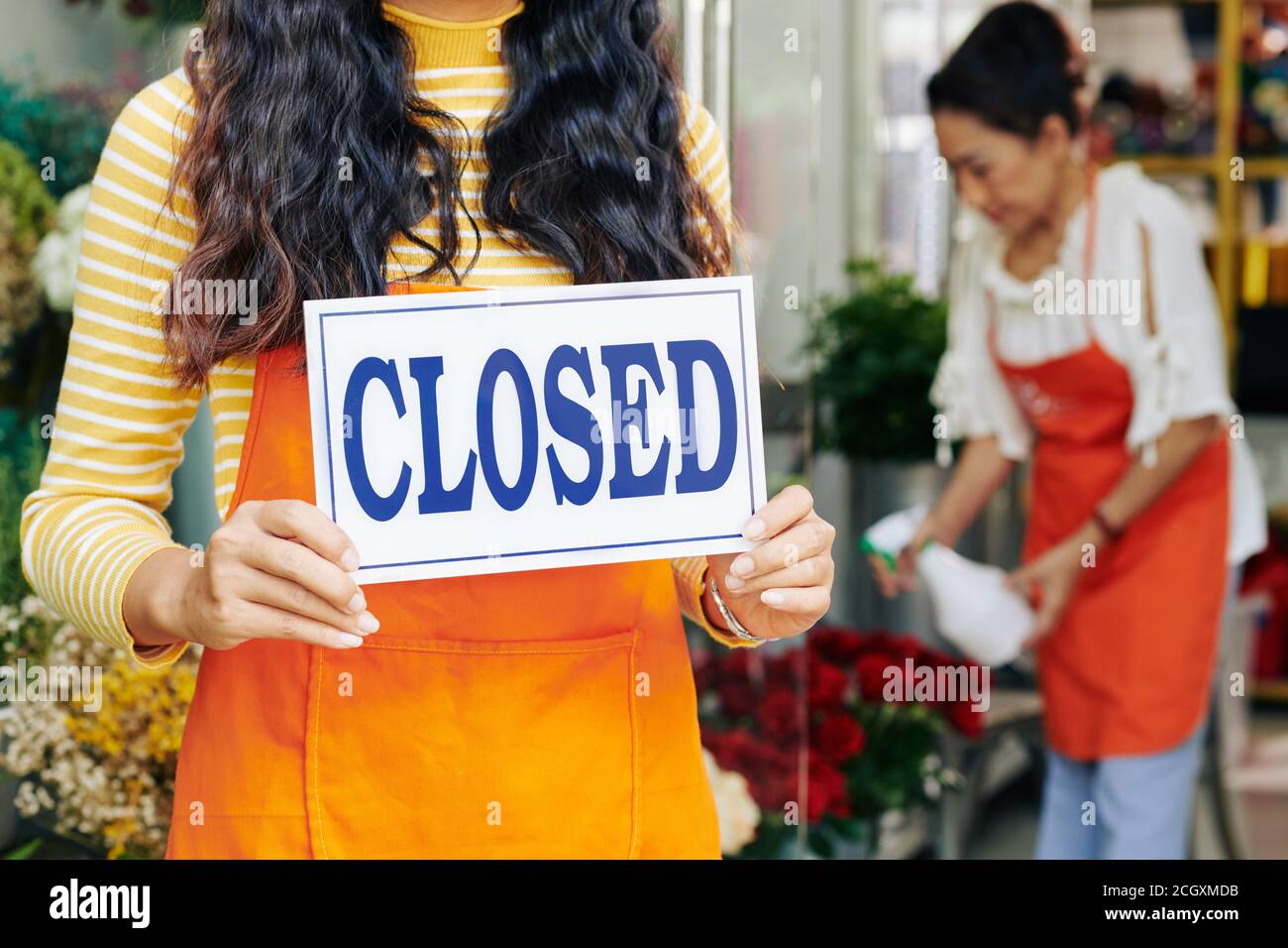 Closing flower shop Stock Photo Alamy