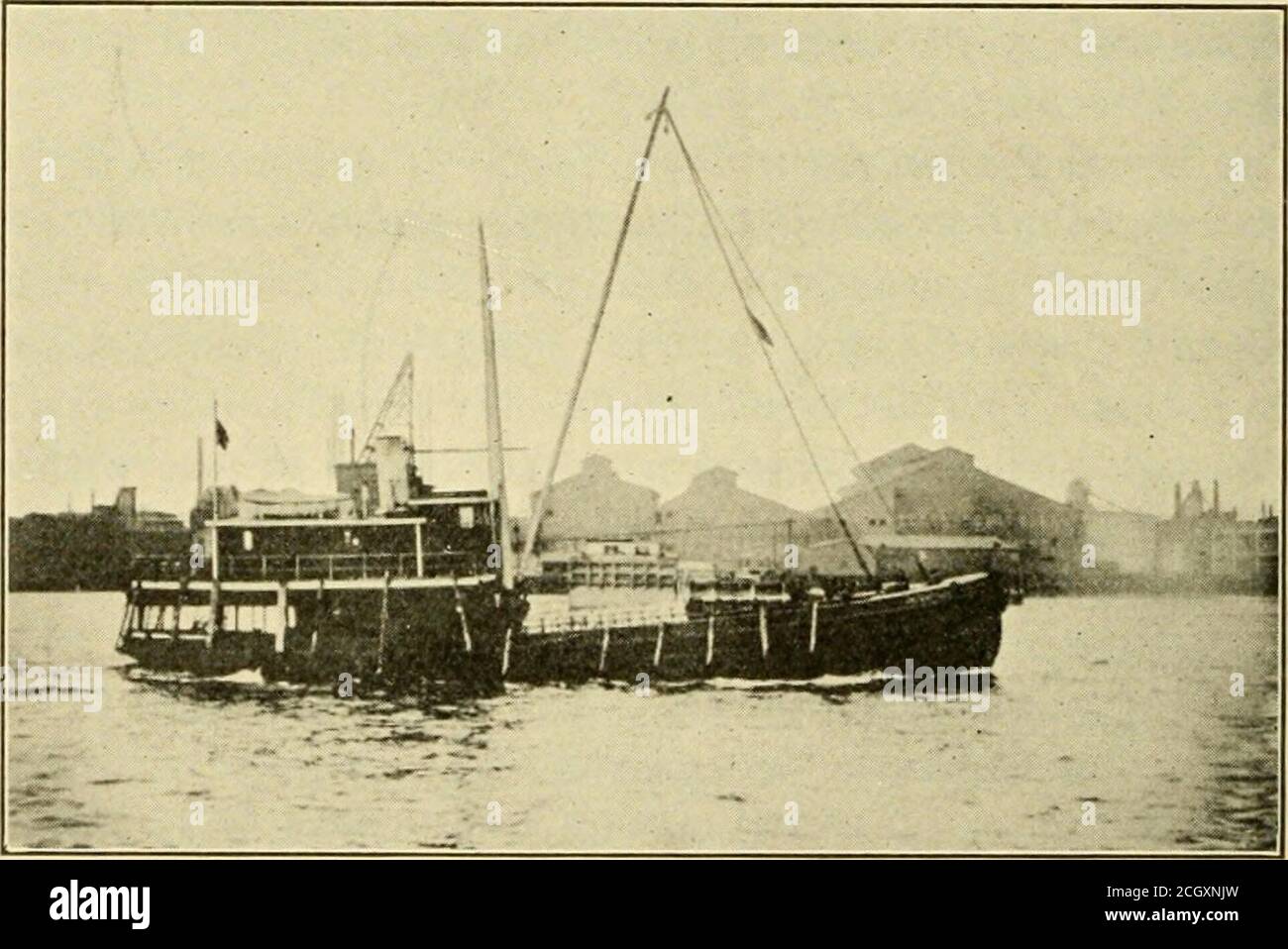 . Ports and terminal facilities . Fig. 19.—A modern 600ton lighter