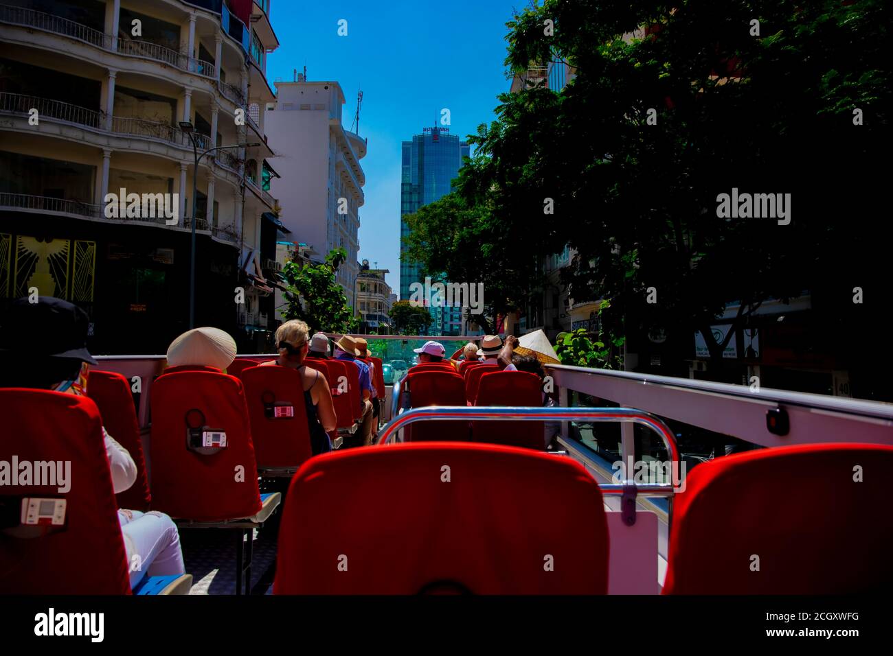 Ho chi minh city sightseeing double decker bus hi-res stock photography ...