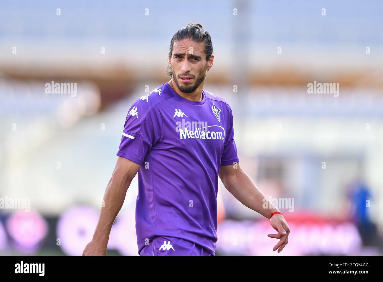 Martin Caceres (Fiorentina) during Fiorentina vs Reggiana, Soccer Test Match, Florence, Italy, 12 Sep 2020 Stock Photo