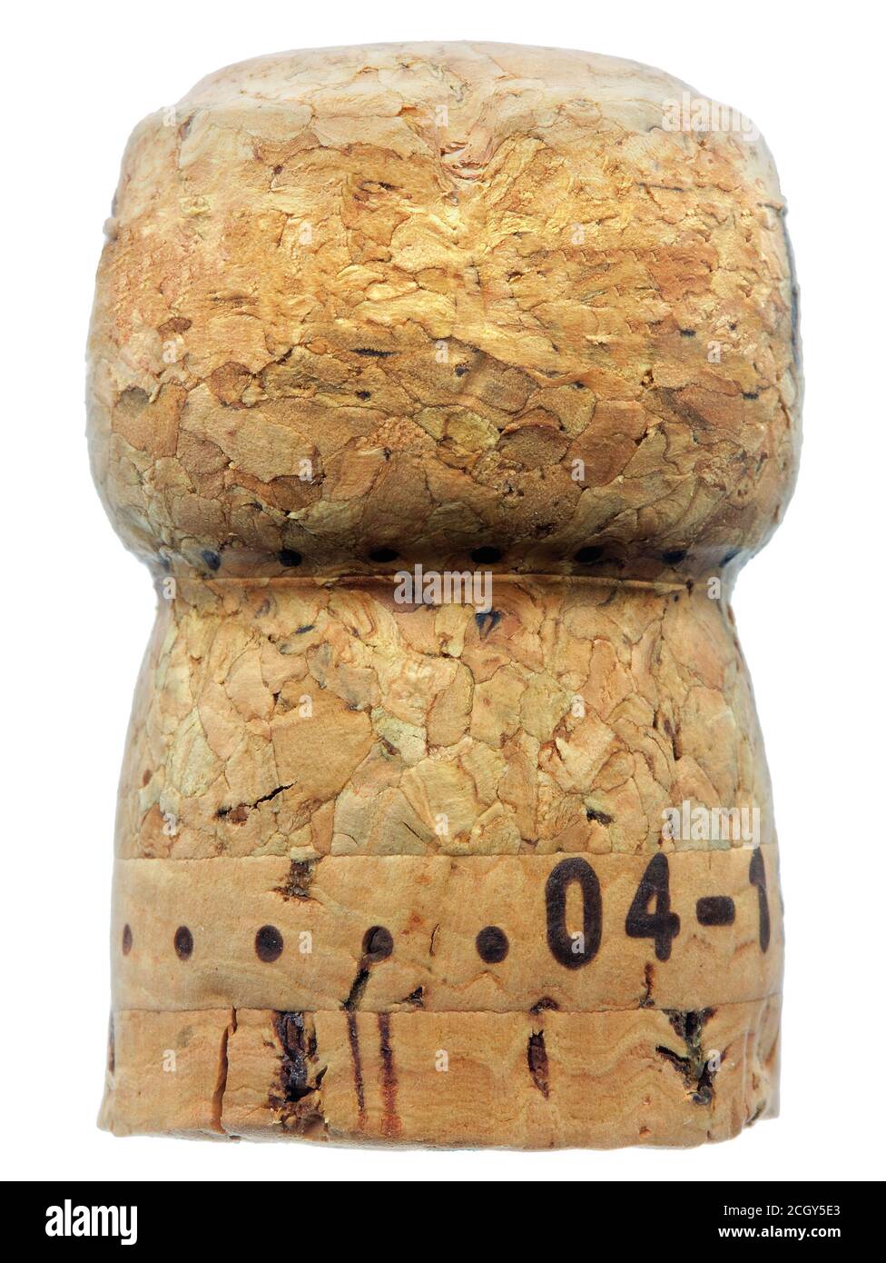 Cork plug isolated on white Stock Photo Alamy