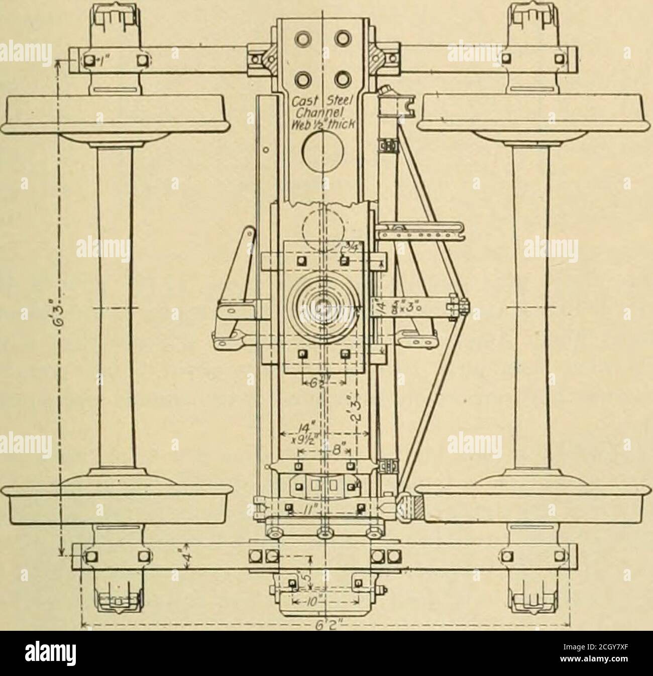 . American engineer and railroad journal . ^a^^J. Truck Fitted with