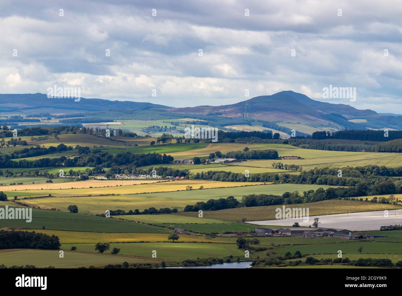Looking over to East Lomond Hill from Largo Law Hill near Leven Fife