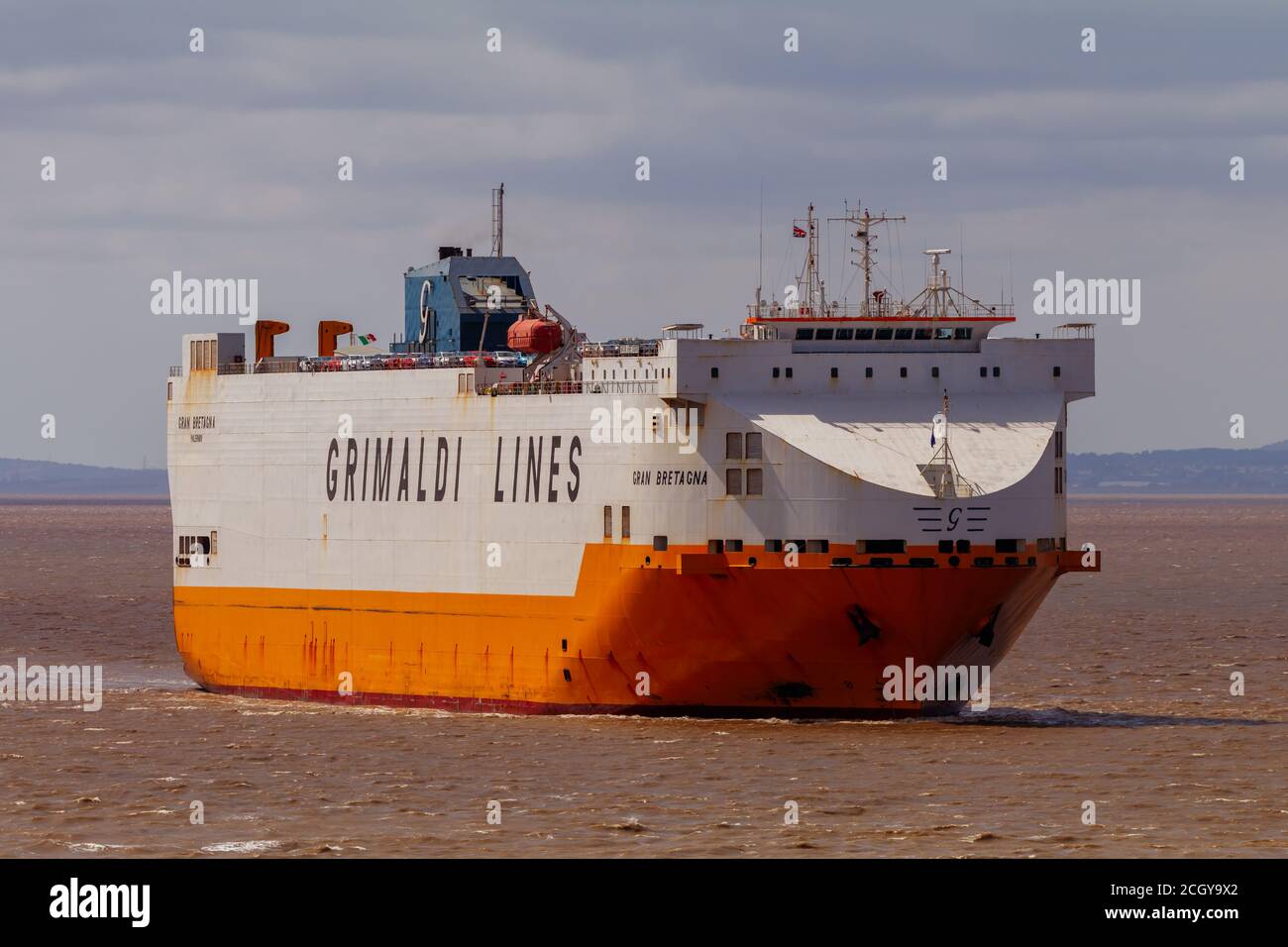 RoRo Gran Bretagna heading into Portbury docks Stock Photo