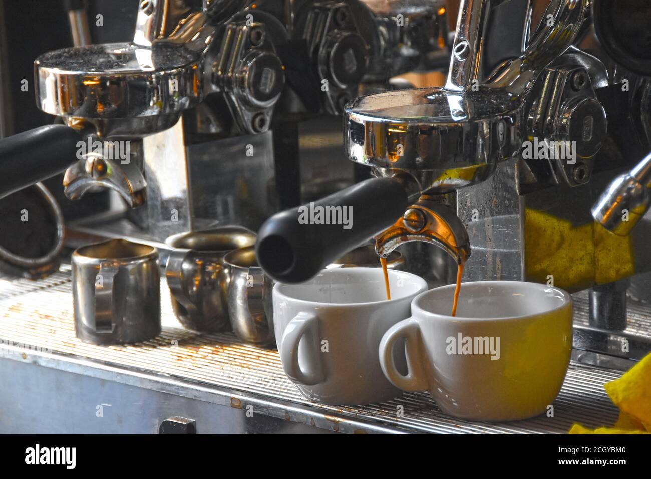 Coffee machine industrial Stock Photo