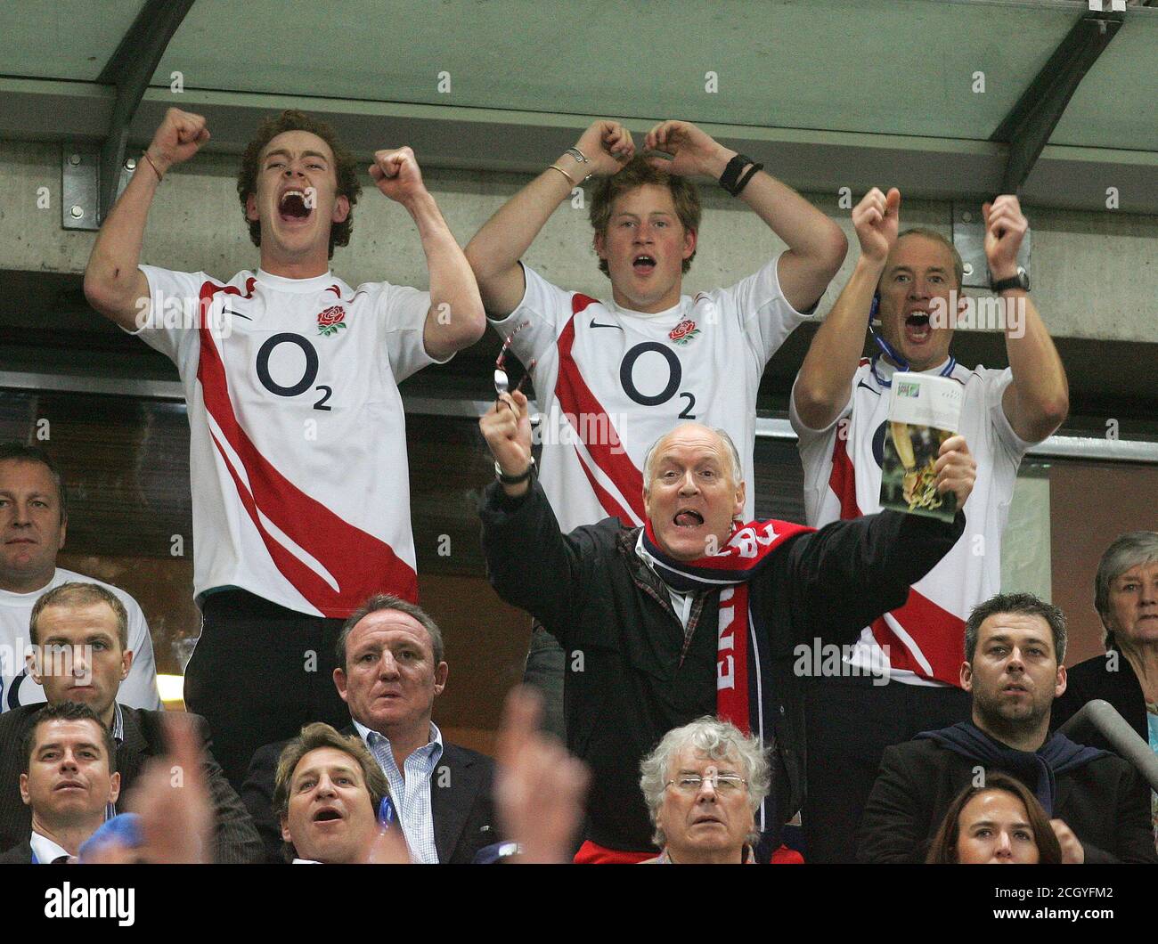 Prince Harry. Rugby World Cup Semi Final. France v England. Paris. 13 Oct 2007 PICTURE : MARK PAIN / ALAMY Stock Photo
