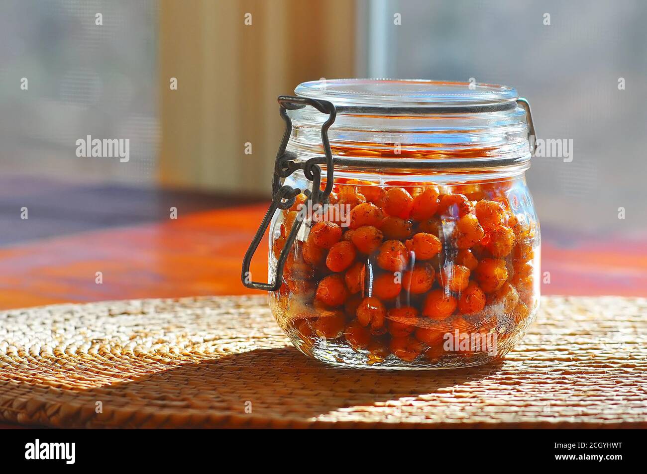 Roasted Spicy Garbanzo Beans Stock Photo Alamy