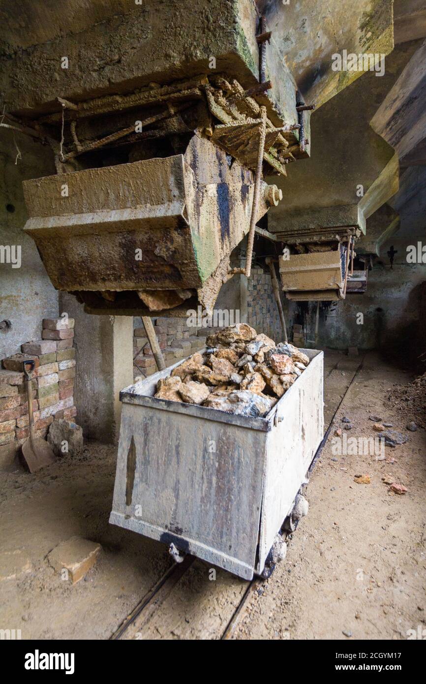 Inside a gold ore processing utility in Baguio City Stock Photo Alamy