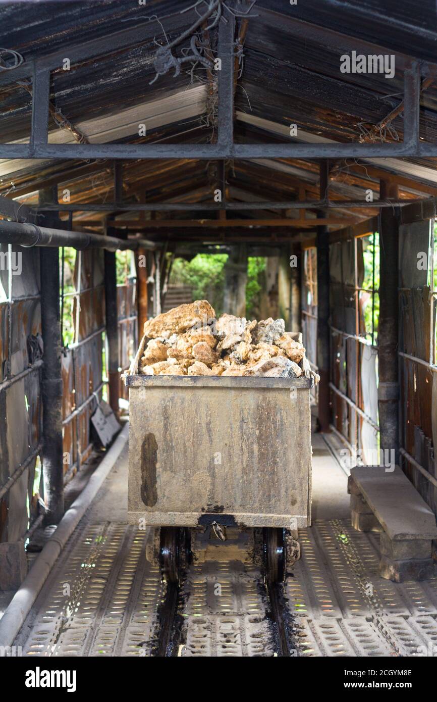 Inside a gold ore processing utility in Baguio City Stock Photo Alamy