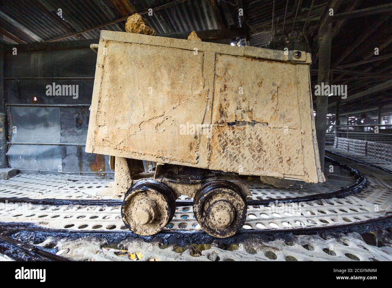 Inside a gold ore processing utility in Baguio City Stock Photo Alamy