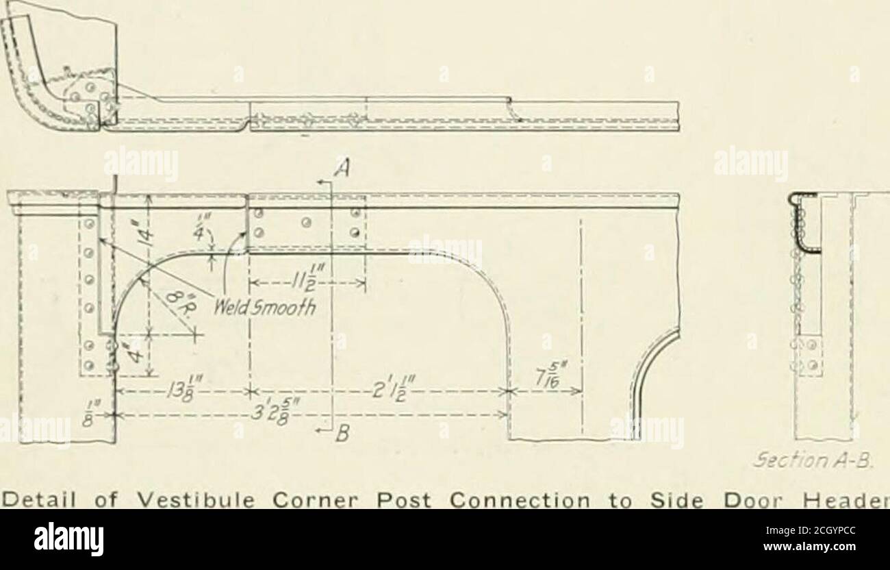. Railway mechanical engineer . Details Showing Diagonal Brace