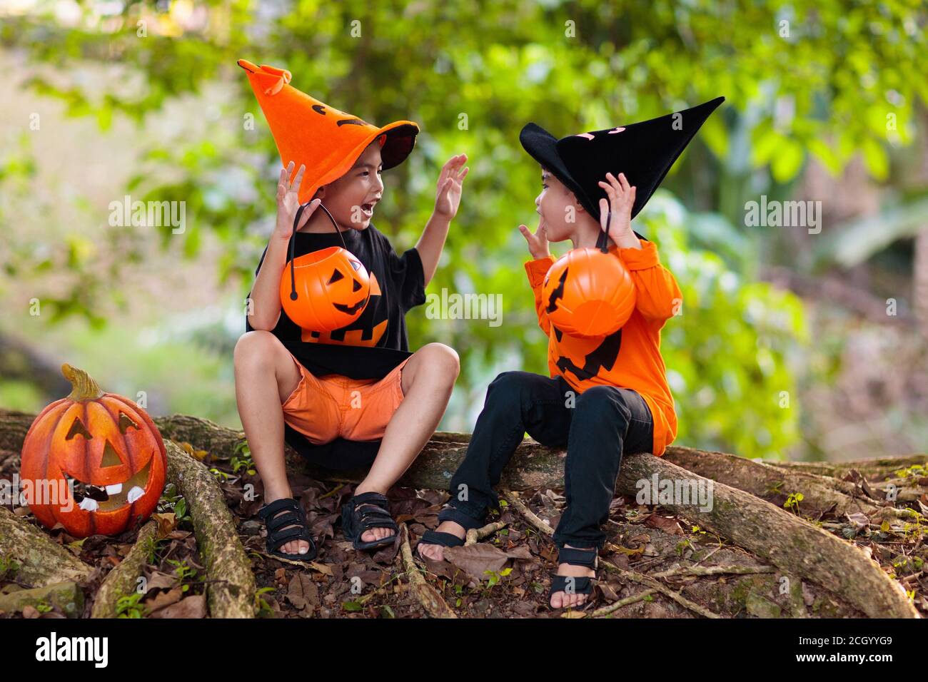 Kids Pumpkin Witch Hat Child Black Orange Kids Pumpkin Witch Hat Child Black Orange
