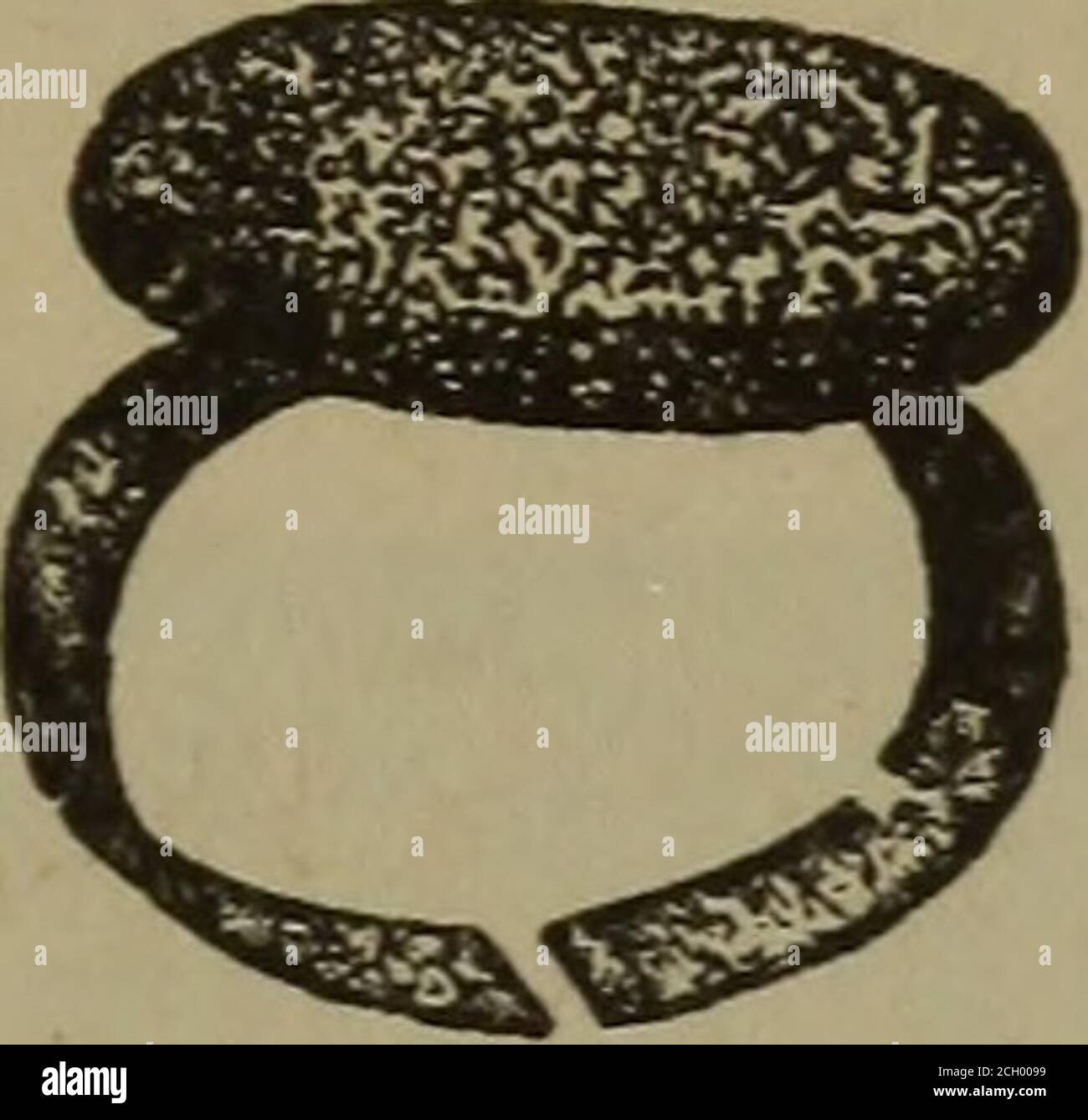 . Building and repairing railways ... : Forming one of the series of the volumes comprised in the Revised and enlarged edition of The science of railways, . I C I c TAMPING BAR USED TO TAMP ALL. CLASSES OF BALLASTEXCEPT SLAG AND STONE.. Fig. 309. TORPEDO,Used to ^ive warning to an approaching train during foggy weather or atnight that the track has been damaged or that there is some obstructionahead; it contains an explosive which gives a loud noise when the enginepasses over it, thus warning the engineer. Stock Photo
