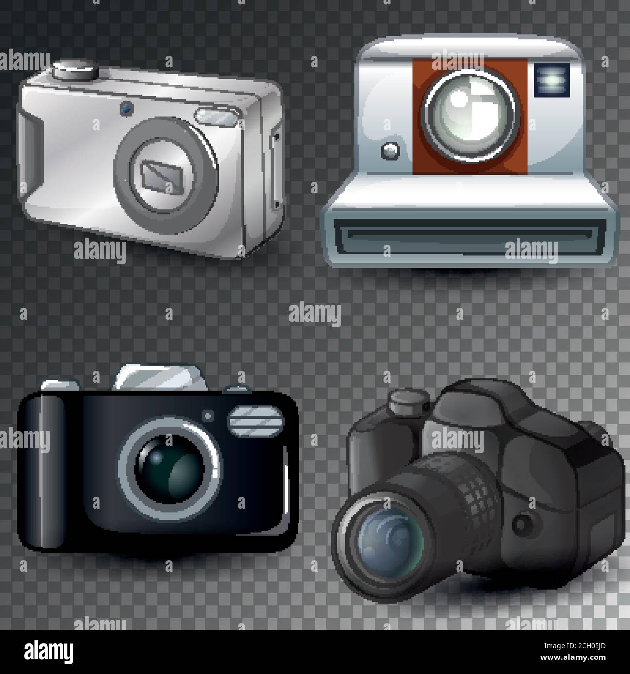 Isolated camera on transparent background illustration Stock Vector ...
