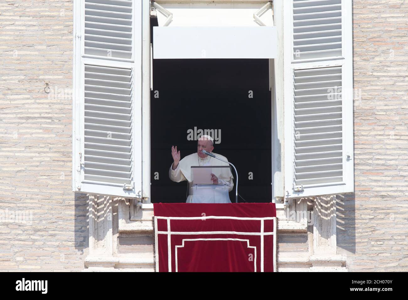 Pope Preaching Window September 13, 2020 - Vatican City (Holy See) - POPE FRANCIS delivers ...